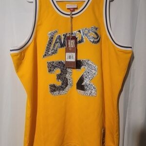 Magic Johnson Mitchell & Ness NBA 75th Anniv. 1984 Los Angeles Lakers Jersey 2XL
